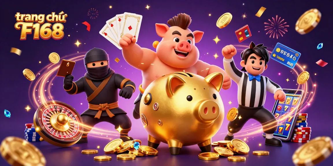 Experience thrilling wins at trang chủ F168 with a colorful casino scene bursting with excitement.