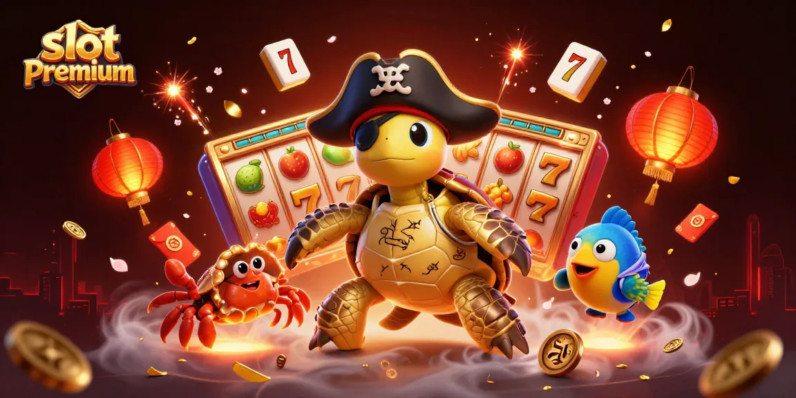 Engage with slot premium on a vibrant 3D casino adventure featuring festive game elements.