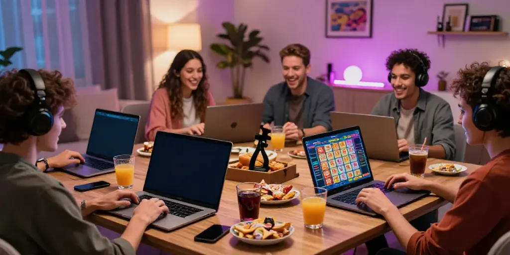 Dewalive players engaged in a thrilling Toto 4D betting experience at home with vibrant visuals and excitement.