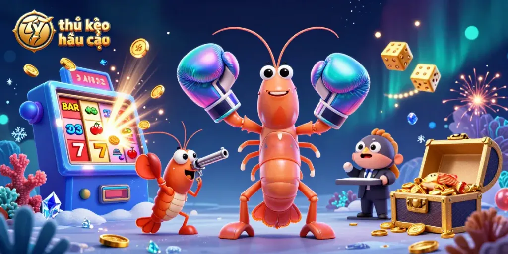 Experience thrilling action with tỷ lệ kèo nhà cái in a vibrant, dynamic casino scene featuring animated sea creatures and jackpot excitement.