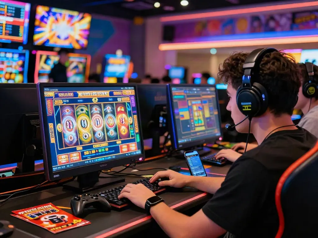 Exciting online gaming experience with Link M88 in a vibrant virtual casino setting.