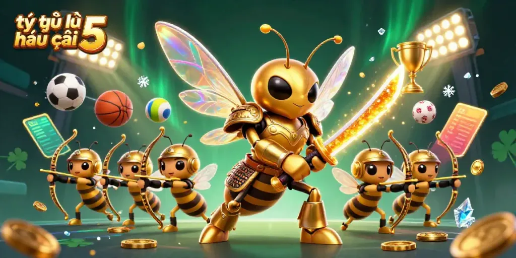 Discover thrilling sports action with tỷ lệ kèo nhà cái 5 in this vibrant 3D illustration.