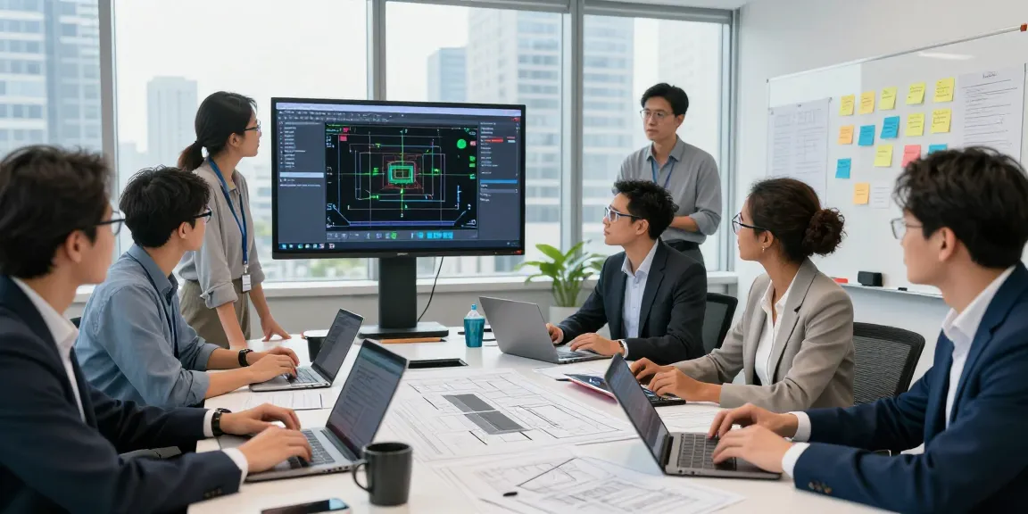 Engineering Services Canada team collaborating on engineering projects in modern office.