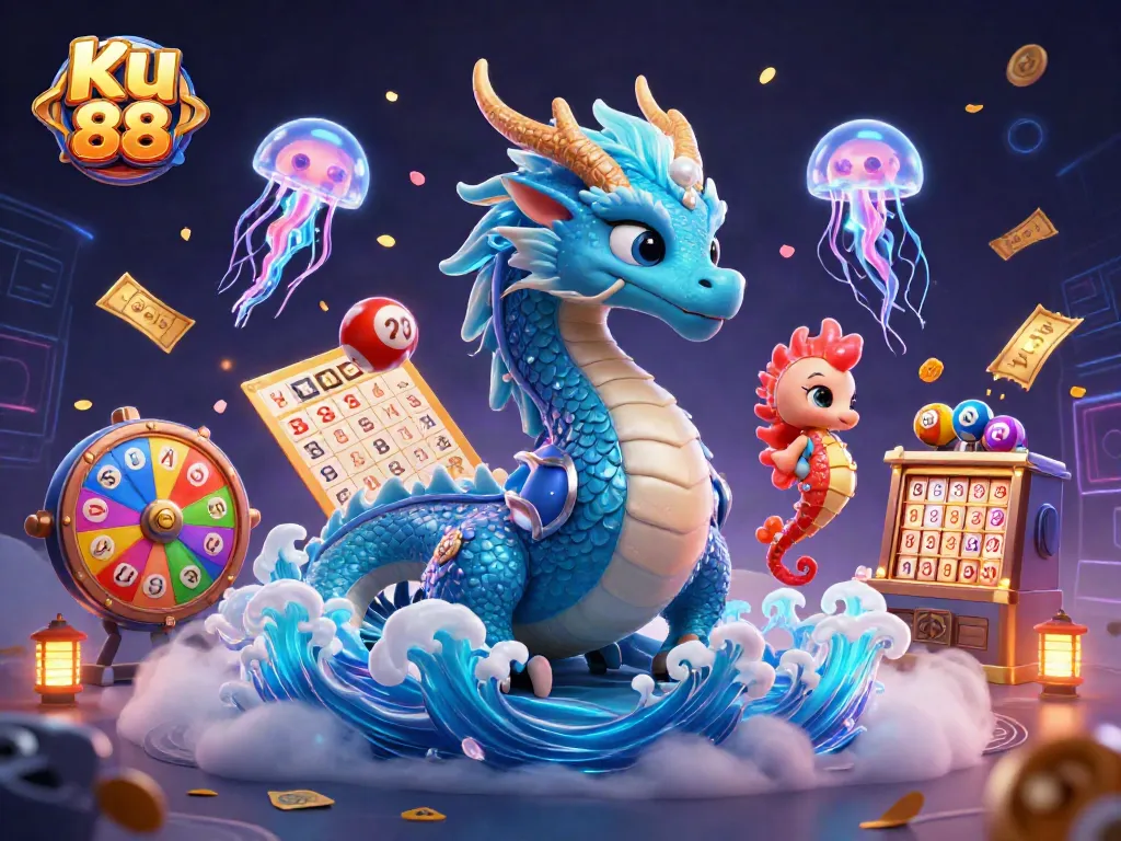 Join the excitement of Ku 88 with vibrant gaming elements and adorable characters in a thrilling atmosphere.