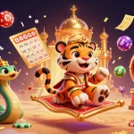 Experience the excitement of tx88 with a vibrant 3D casino scene featuring thrilling lottery elements and captivating characters.