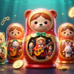 PPTOTO mengungkapkan suasana permainan yang vibrant dengan fitur beruang Matryoshka dan elemen crypto.