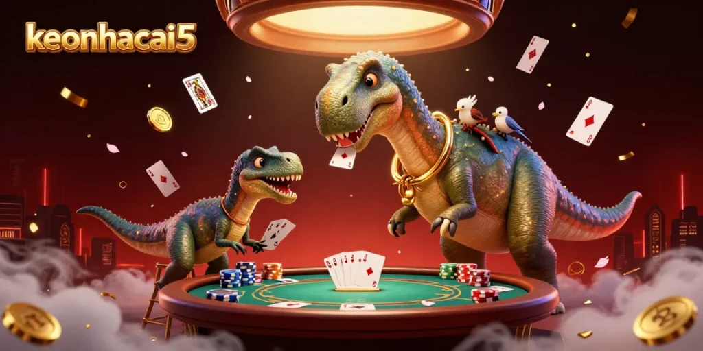 Engage in thrilling gameplay with keonhacai5, featuring dynamic poker action and charming characters.