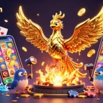 Play exciting casino games like gamebaitienlen with dynamic golden phoenix and captivating slot visuals.