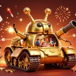 Engage in thrilling games as the hay win beetle tank unleashes excitement with wins and confetti!