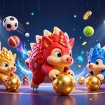 Experience thrilling casino action with u888's vibrant pangolins rolling through poker chips.