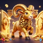 Experience the thrill of ラブグッズ as gold coins roll in, showcasing excitement in an animated casino setting.