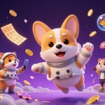 Engage in exciting Game bai tien len action in a floating casino scene with colorful elements.