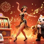 Experience the thrill of IBET88 with vibrant casino elements and rich details in this dynamic scene.