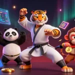 Menangkan slot berkilau di platform metaleros dengan master kung fu harimau dalam adegan menarik.