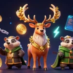 Engage in casino action with qs88, featuring vibrant druid and critters in a magical setting.
