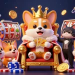 Spin the reels at go89 and enjoy thrilling moments in this lively casino illustration.