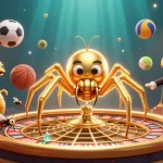 Engage with dabet's thrilling betting experience through this vibrant 3D casino scene.