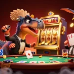 Experience thrilling wins at Nhà cái 8Day with vibrant casino action featuring playful characters and a dynamic gambling scene.