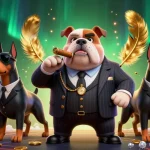 Bet big with gmnc in this dynamic casino scene packed with vibrant game elements and characters.