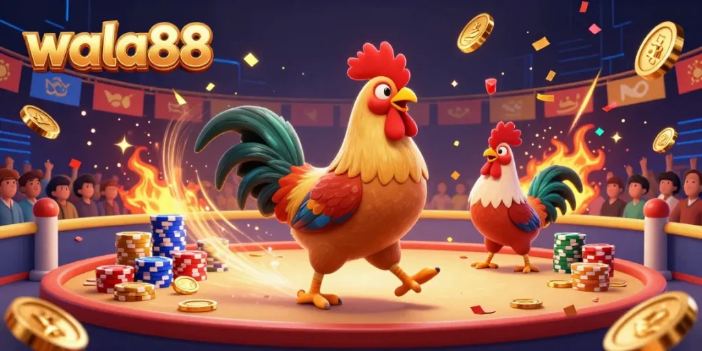 Experience the exhilarating cockfighting action live at wala88 with vibrant scenes, dynamic competition, and engaging gameplay.