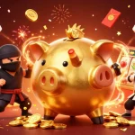 Experience IWIN's fun with vibrant slot-themed action featuring colorful characters and golden coins.
