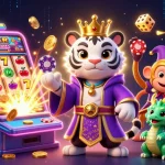 Play casino games at gem88 com and enjoy thrilling slots with stunning 3D illustration depicting a jackpot scene.