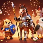 Engage in winning strategies with cao thủ soi cầu and discover vibrant casino elements glowing around characters.