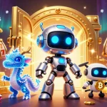 Engage with exciting casino games at KO66 with holographic characters and dynamic elements.