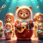 Engage in strategic gameplay with the sunwin experience, showcasing bears and crypto elements in a vibrant 3D scene.