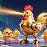 Engage with kèo nhà cái by exploring innovative betting options from a golden rooster robot and baby chick drones.