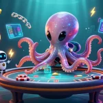 Engage with kingjohnnie's dynamic alien-themed casino experience featuring immersive 3D illustration.