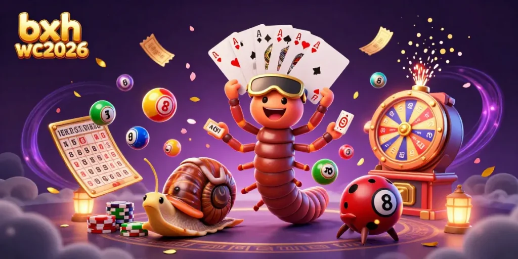 Engage in the thrilling bxh wc2026 lottery atmosphere with vibrant characters and dynamic elements.
