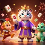 Dự đoán thần tài reveals lucky numbers today, showcasing vibrant 3D casino elements in an interactive scene.